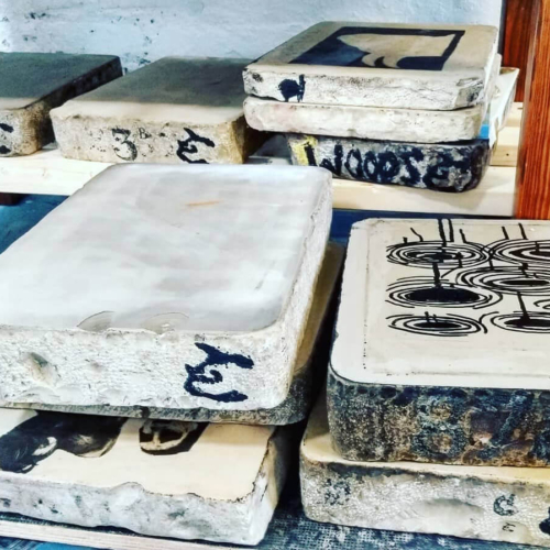 lithography courses image of litho stones
